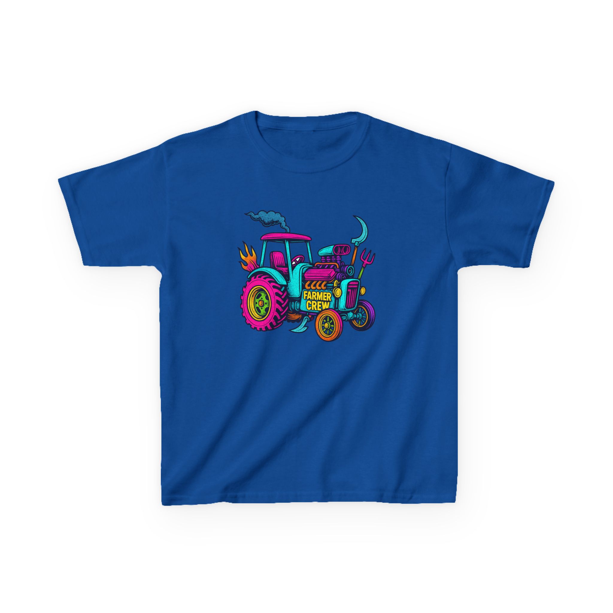 Kids Tractor Farmer Crew Tee, Fun Farm T-Shirt, Boys Girls Outdoor Apparel, Birthday Gift, Playdate Outfit - Image 10