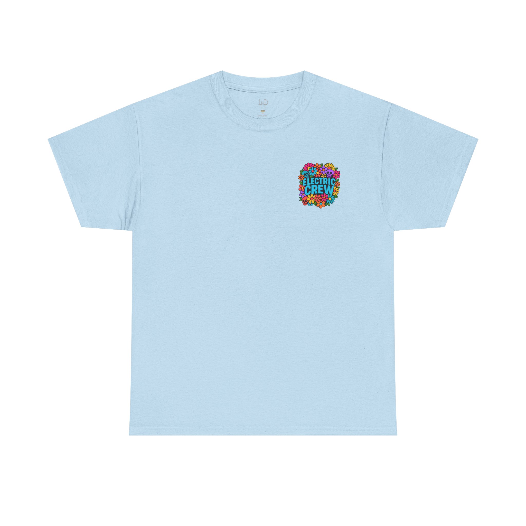 Electric Crew Floral Unisex Heavy Cotton Tee, Cute Graphic Tee, Summer Vibes Shirt Electric Crew Bouquet - Image 17