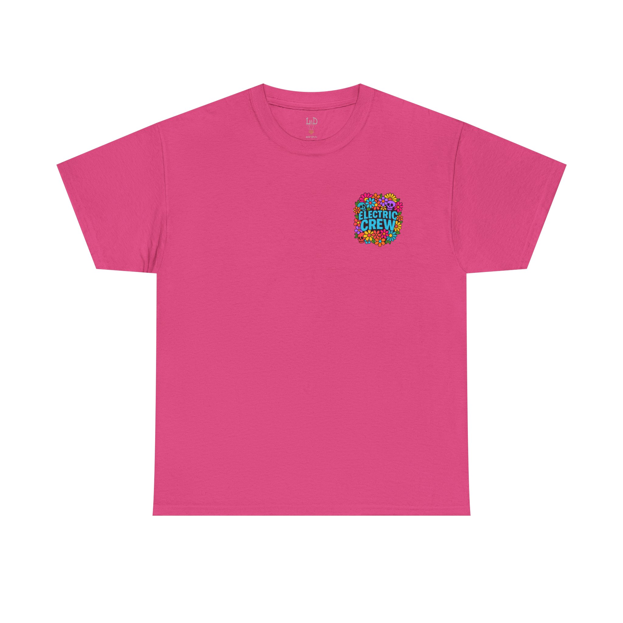 Electric Crew Floral Unisex Heavy Cotton Tee, Cute Graphic Tee, Summer Vibes Shirt Electric Crew Bouquet - Image 24