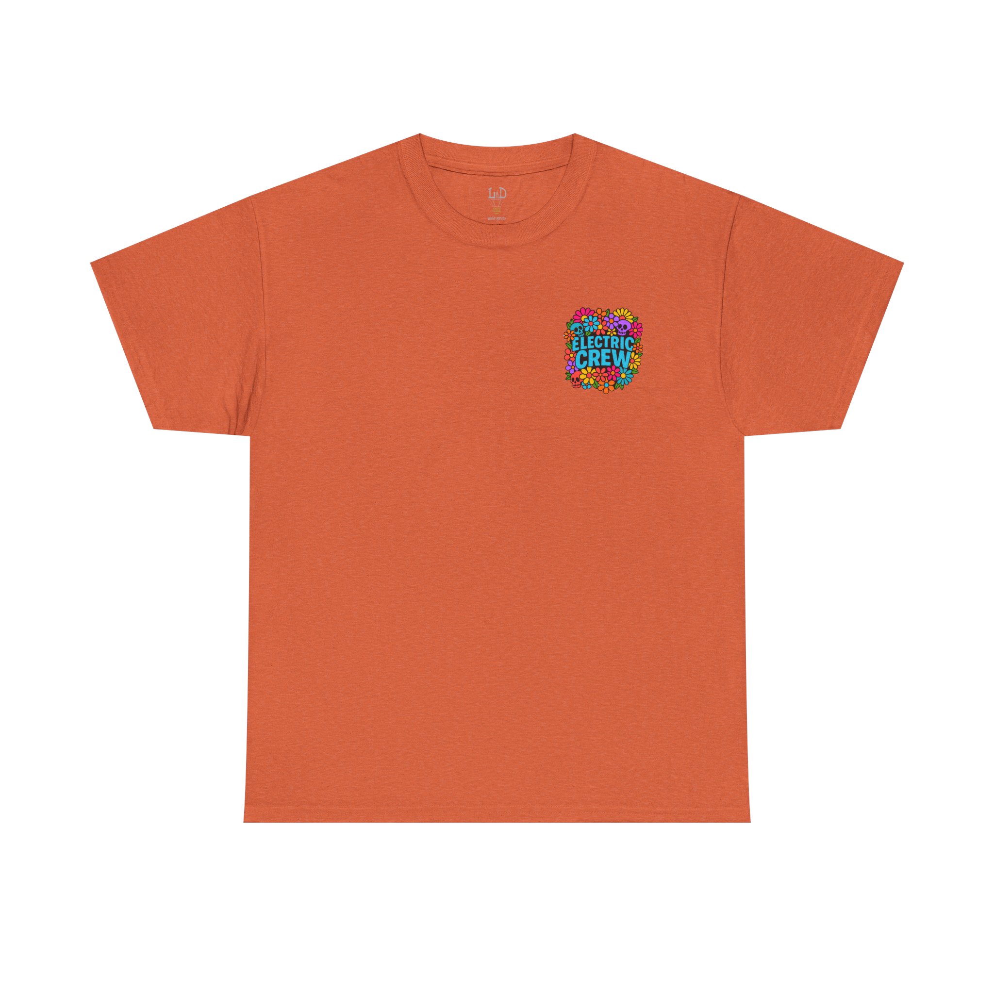 Electric Crew Floral Unisex Heavy Cotton Tee, Cute Graphic Tee, Summer Vibes Shirt Electric Crew Bouquet - Image 10