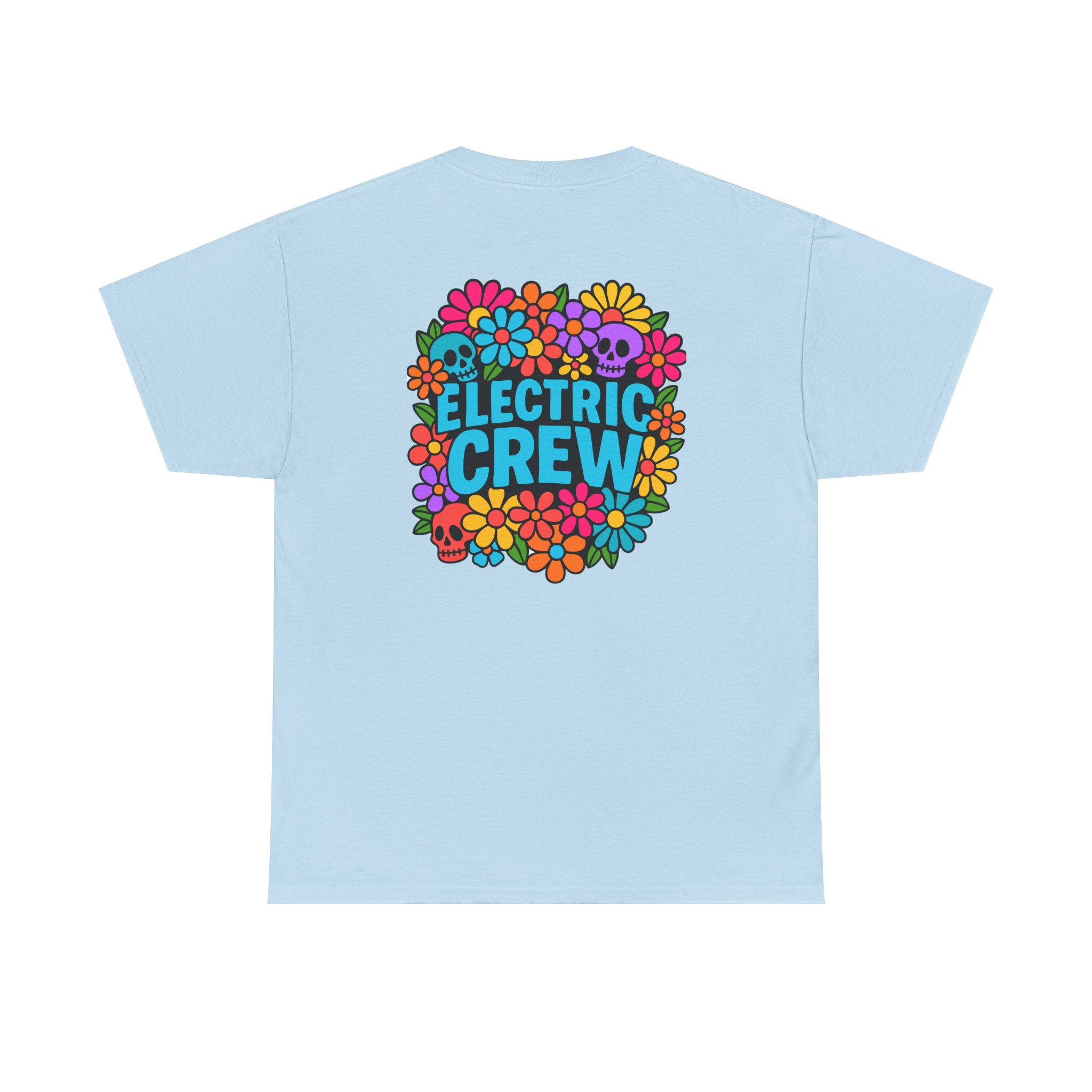 Electric Crew Floral Unisex Heavy Cotton Tee, Cute Graphic Tee, Summer Vibes Shirt Electric Crew Bouquet - Image 18