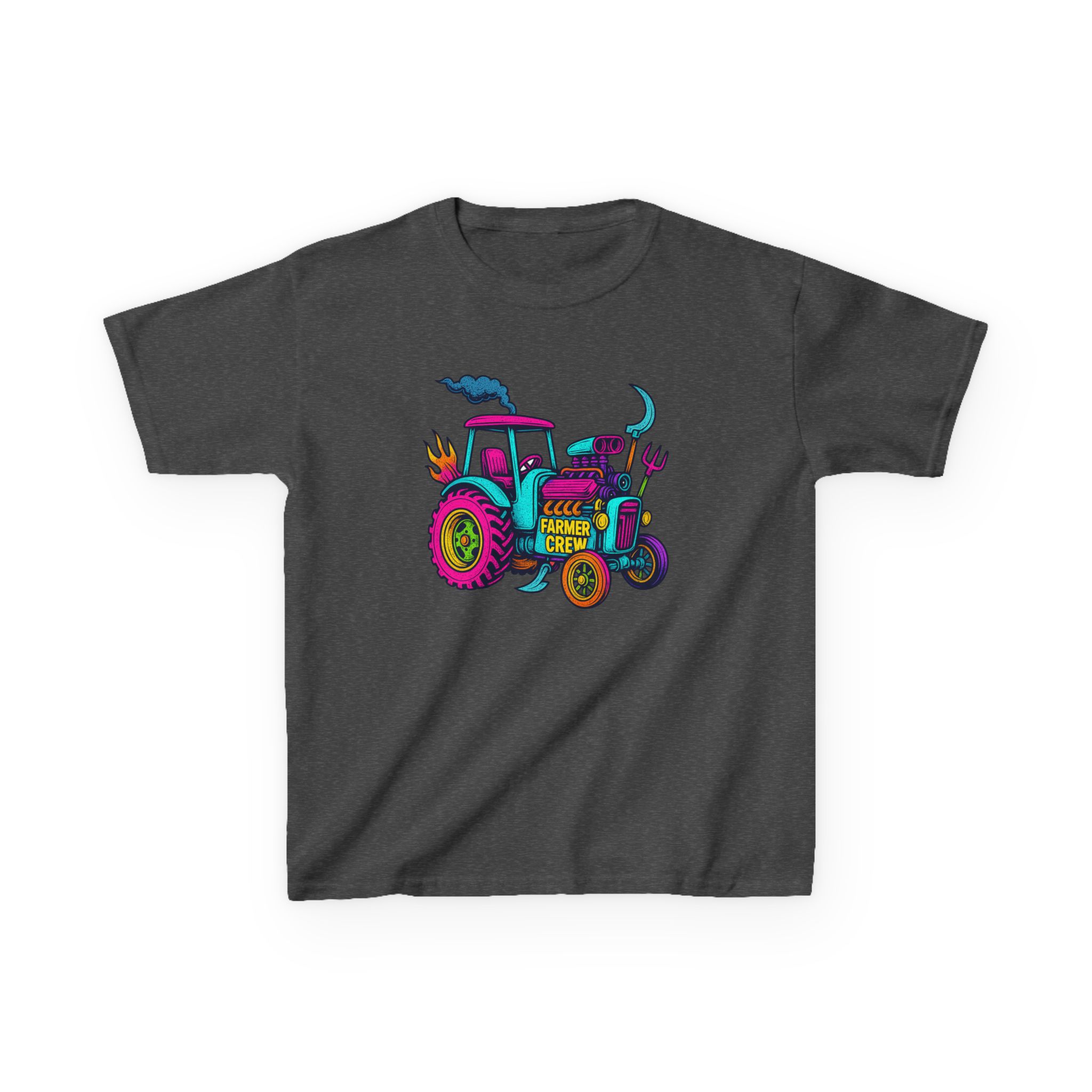 Kids Tractor Farmer Crew Tee, Fun Farm T-Shirt, Boys Girls Outdoor Apparel, Birthday Gift, Playdate Outfit - Image 8