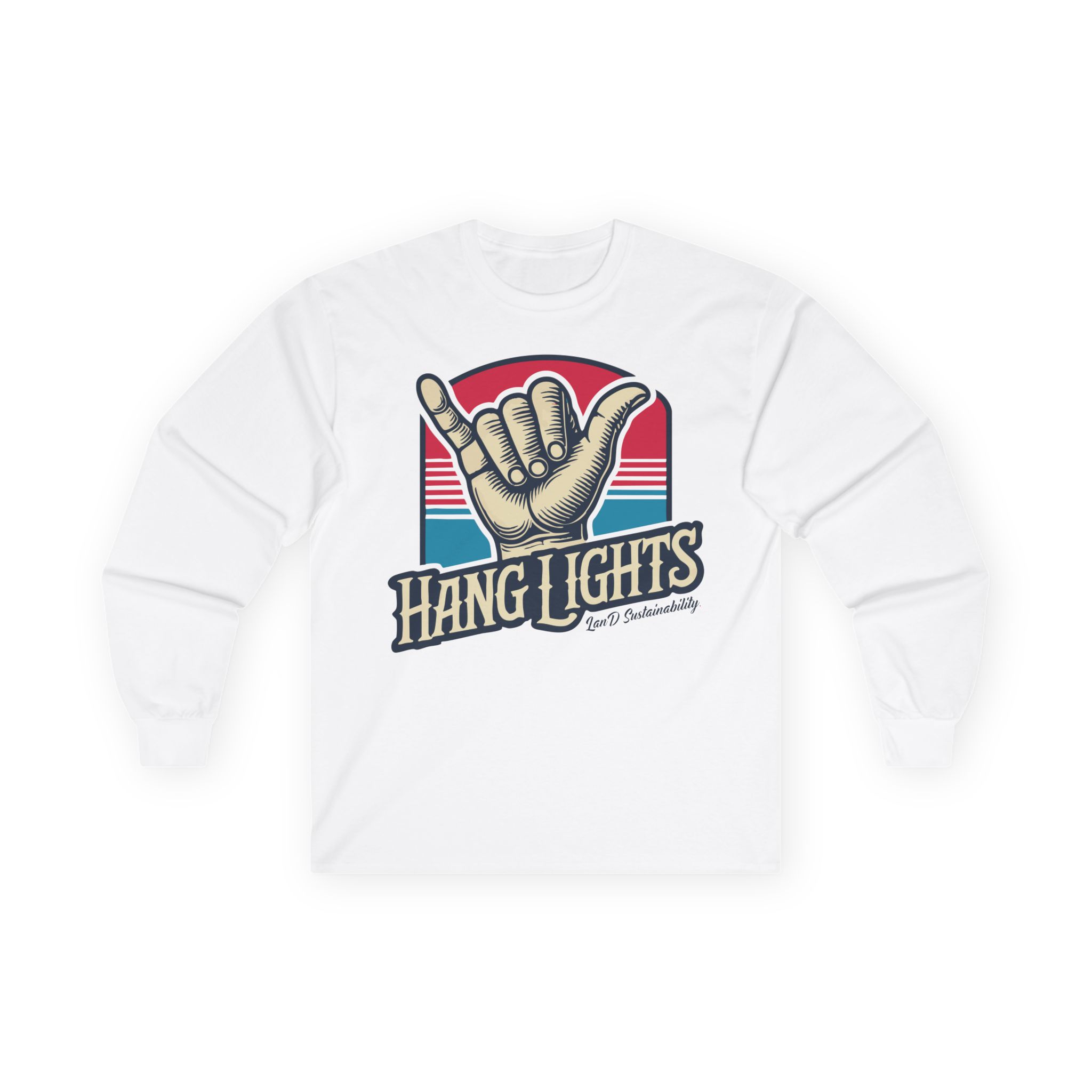 LanD Sustainability Hang Lights Graphic Long Sleeve Tee