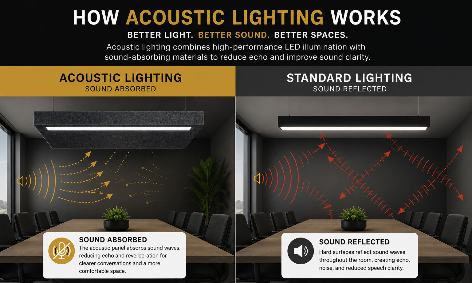 how acoustic lighting works